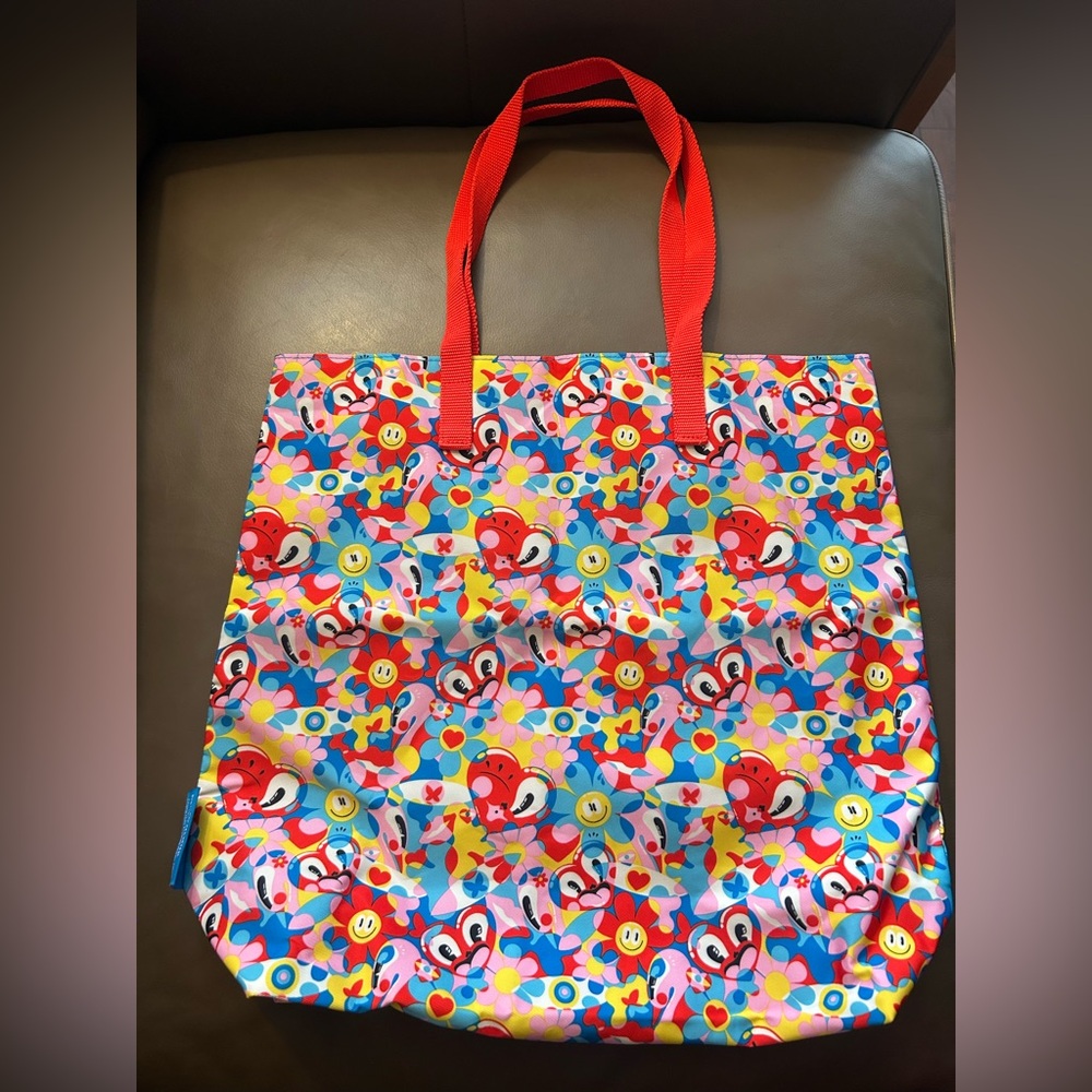 👀❤️🌹Hattie Stewart Tote Bag Purse Shopper Recycled Hearts ♥️❤️♥️Floral🌺🌻🌼